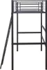 Letto a soppalco in metallo "Alora" - 90 x 190 cm - Nero Anteprima dell’immagine prodotto 5