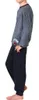 Warmer Jungen Frottee Pyjama / Schlafanzug mit Bündchen und Produktbild-Vorschau 3