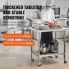 SucceBuy pracovný stôl z nehrdzavejúcej ocele, 76,2 x 45,7 Náhľad obrázku produktu 3