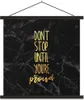 MuchoWow® Textilposter Zitat - Stolz - Gold - Marmor 60x60 Produktbild-Vorschau 1
