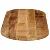 vidaXL Tischplatte 80x40x2,5 cm Oval Raues Massives Produktbild-Vorschau 3