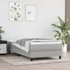 vidaXL Sommier tapissier gris clair 90x190 cm tissu Voir les images du produit 2