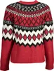 Damen Rollkragenpullover in Rot mit Kontrastdetails und Produktbild-Vorschau 2