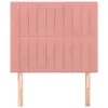 Kopfteile 2 Stk. Rosa 80x5x78/88 cm Samt Produktbild-Vorschau 3