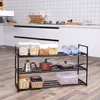 Stojan na topánky 3 úrovne čierny kov 92 cm LOFT Náhľad obrázku produktu 9
