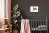 MuchoWow® MuchoWow® Gerahmtes Poster Tiger - Baby - Weiß Produktbild-Vorschau 4