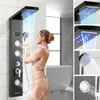 Sprchový panel 5 v 1 z nehrdzavejúcej ocele 304, čiernej Náhľad obrázku produktu 14