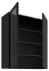 Küchen Glashängeschrank 80 cm SIENA Schwarz Küche Produktbild-Vorschau 2