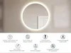 HOKO Miroir de salle de bain design rond 80 cm Vienne avec Voir les images du produit 9