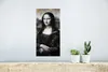 MuchoWow® Poster Mona Lisa - Gold - Schwarz 20x40 cm - Produktbild-Vorschau 5