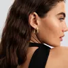 PANDORA Rechteckige Damen Ohrringe Essence, IP Gold Produktbild-Vorschau 2