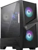 A black computer tower with RGB lighting. Produktbild-Vorschau