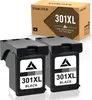 Two black ink cartridges and their packaging are displayed against a white background. Produktbild-Vorschau