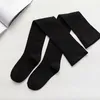 Stilvolle warme Damen Overknee Socken, Dehnbare Damen Produktbild-Vorschau 4