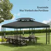 Outsunny Ersatzdach für Metall-Gartenpavillon 3x4 Partyzelt Produktbild-Vorschau 7