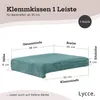 Coussin Lycce pour banc, fixation par agrafes, 1 barre, Voir les images du produit 5