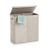 Zeller Wäschesammler "Stripes", 2-fach, Vlies, beige, 61,5 Produktbild-Vorschau 1