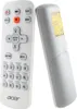 Two white remote controls are shown against a white background. One remote is leaning against the other. Anteprima dell’immagine prodotto