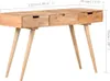 vidaXL Toaletný stolík so zrkadlom 112x45x76 cm Akáciový Náhľad obrázku produktu 7