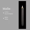 Stabkerzen LED mit Timer GRAU 4 Stück GRAU indoor - 6 Produktbild-Vorschau 4