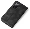 A black flip cover case for a smartphone is shown against a white background. Produktbild-Vorschau