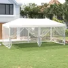 vidaXL Partyzelt Faltbar mit Seitenwänden Weiß 3x6 m Produktbild-Vorschau 2