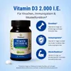 Vitamin D3 2000 I.E. – 365 vegane Tabletten – für normale Produktbild-Vorschau 6