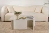 Skye Decor, Vetrino - Legno bianco, tavolino, 100 % vetro Anteprima dell’immagine prodotto 2