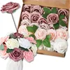 EDIBAZZAR | Rosenstrauß Set 25tlg dekorative Kunstblumen Produktbild-Vorschau 7