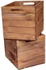2er set Holzkiste Vintage Ocker passend für Kallax und Produktbild-Vorschau 2