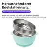 Edelstahl Baby Schüssel, Baby Breischale mit Saugnapf für Produktbild-Vorschau 9