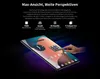 A tablet is shown at an angle with a hand interacting with the screen, surrounded by marketing text and icons. Produktbild-Vorschau