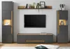 TV - Lowboard TV - Unterteil Center in grau matt und Eiche Produktbild-Vorschau 6