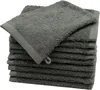 10er Set Waschhandschuhe, 100% Baumwolle, 17x21 cm, grau Produktbild-Vorschau 1