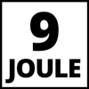 A graphic with a large number 9 and the word JOULE below it, enclosed in a black border. Podgląd zdjęcia produktu