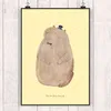 Mr. & Mrs. Panda Bild Murmeltier DIN A3 - Gelb Pastell - Produktbild-Vorschau 2