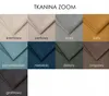 A collage of fabric samples in various colors, with Polish text labels below each sample. Podgląd zdjęcia produktu