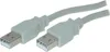 1,80 m USB 2.0 Anschlußkabel (Stecker A - Stecker A) Grau Produktbild-Vorschau 2