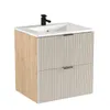 WENA Waschtischunterschrank 60 cm mit Waschbecken, Produktbild-Vorschau 2