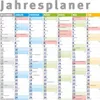 A calendar planner showing months and days. Produktbild-Vorschau