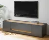 TV - Lowboard TV - Unterteil Center in grau matt und Eiche Produktbild-Vorschau 1