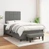 vidaXL Boxspringbett mit Matratze Dunkelgrau 120x200 cm Produktbild-Vorschau 4