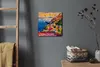 Coloray Uhr auf Leinwand 30x30 cm Wand Uhr Dekoration Produktbild-Vorschau 4