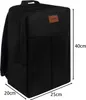 A black backpack is shown against a white background with dimensions indicated. Produktbild-Vorschau