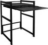Waschmaschinenregal 74x65x111cm mit Auszug Schwarz Produktbild-Vorschau 12