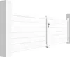Flügeltor elektrisch 4m EIGER H.115cm weiß + Drehtorantrieb Produktbild-Vorschau 2