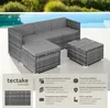 TecTake 404782, Salonek, Šedá Náhled obrázku produktu 3