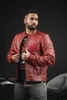 Black-Cafe London Bangkok Motorrad Lederjacke, rot, 56 Produktbild-Vorschau 3