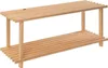 Klassisches Schuhregal - 2 Ebenen - Kiefernholz Produktbild-Vorschau 1