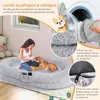COSTWAY Hundebett riesig mit Kissen, Decke, Riemen & Produktbild-Vorschau 6